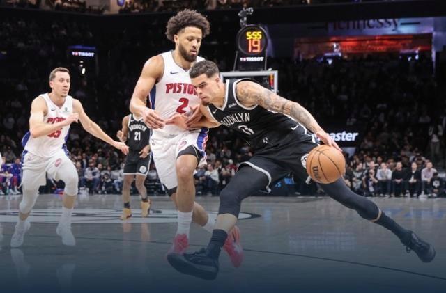 活塞年轻力量碾压篮网，主场138-100大胜