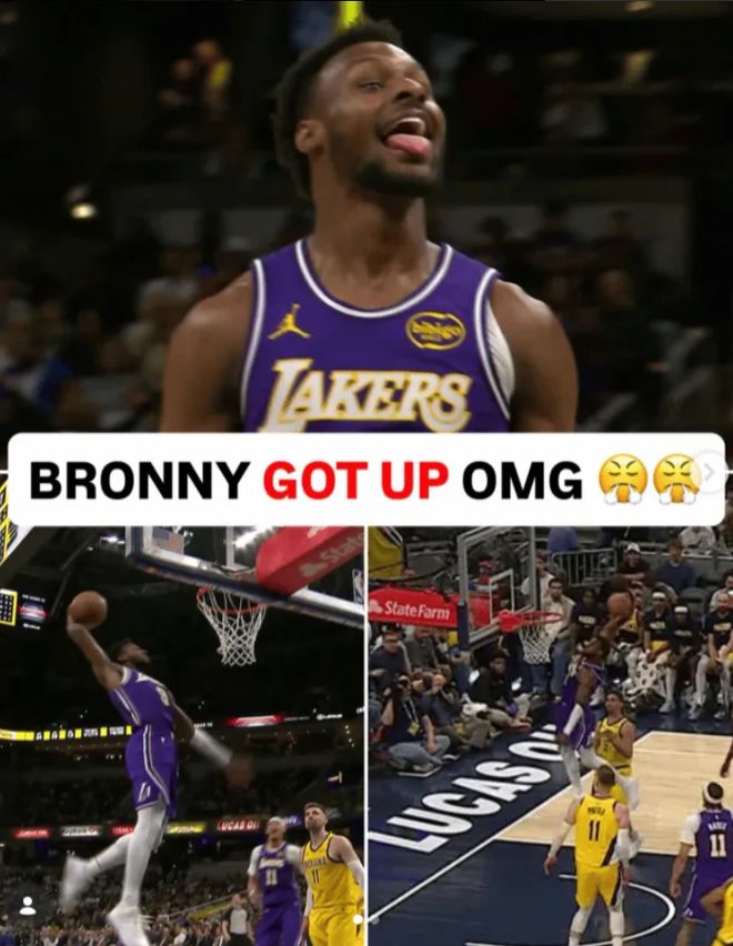 布朗尼父子同台亮相湖人赛 精准表现引发关注