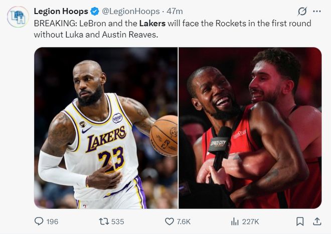 湖人火箭季后赛首轮对决：伤病与预测交织